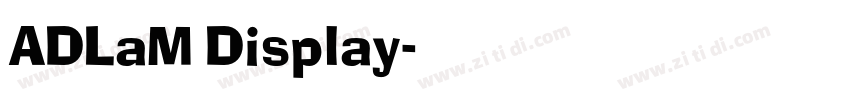ADLaM Display字体转换
